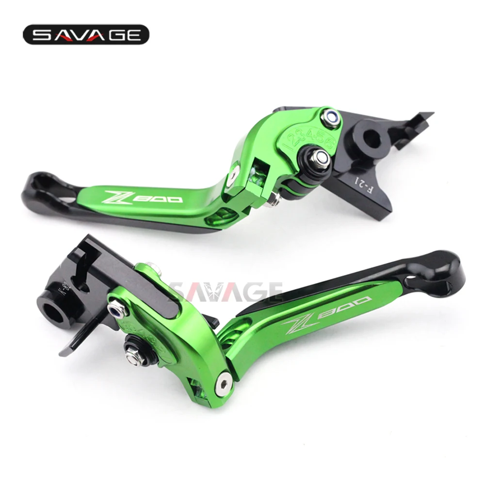 

Brake Clutch Lever For KAWASAKI Z800/E version 2013 2014 2015 2016 Green Motorcycle Adjustable Folding Extendable Logo Z 800
