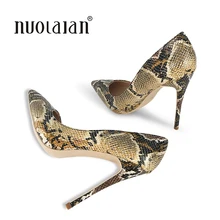Brand Fashion Women Pumps Snake Printed Women Shoes Sexy 12CM High Heels 2018 Pointed Toe Party Women weeding shoes Woman Brand Fashion Women Pumps Snake Printed Women Shoes Sexy 12CM High Heels 2018 Pointed Toe Party Women weeding shoes Woman