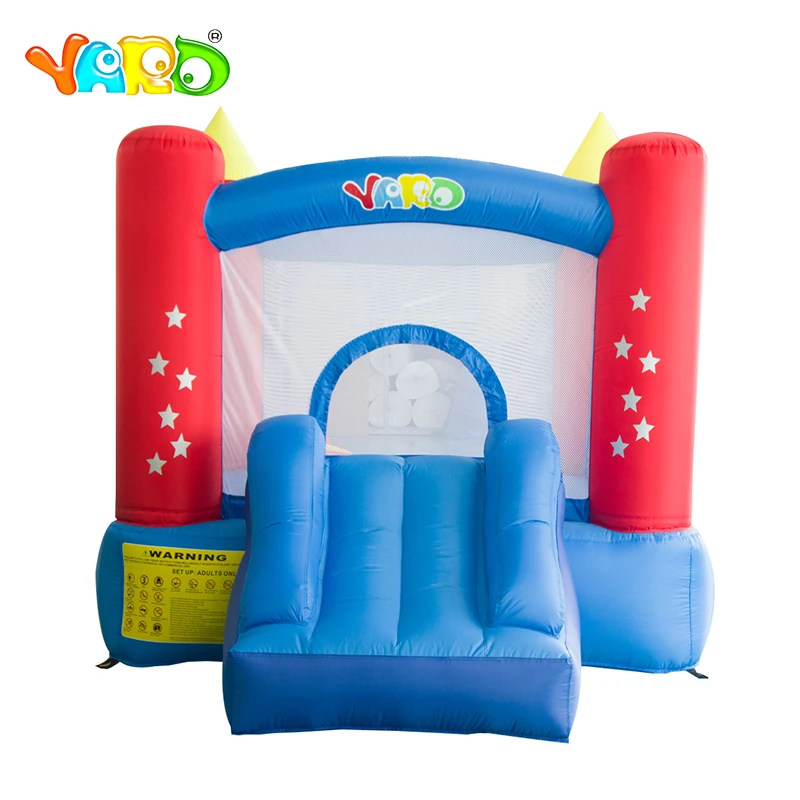 Inflatable Bouncer Castle Children Funny Playground Inflatable Bouncer House Jumping Bouncer Castle House with Air Blower free shipping small size 3x1x0 2m gym mat inflatable air tumble track for sale inflatable gymnastics mat foe children