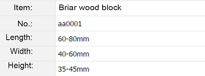 6 muxiang tobacco pipe specialized briar wood block DIY crafts for smoking pipe making