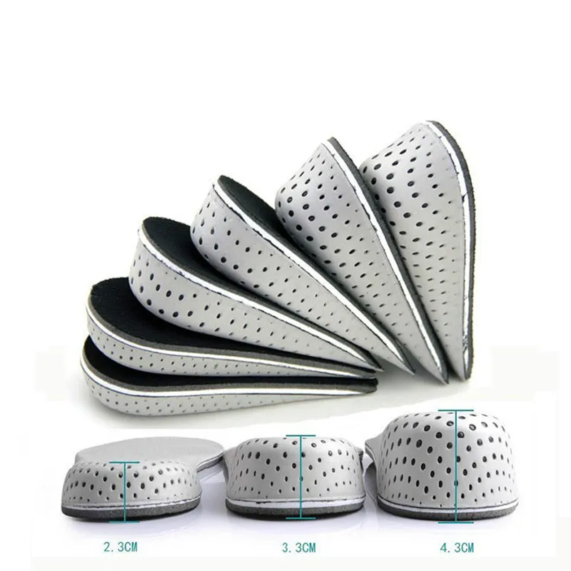 

1Pair Shoe Insoles Breathable Full Half Insole Heighten Heel Insert Sport Shoes Pad Cushion Unisex 2-4cm Height Increase Insoles