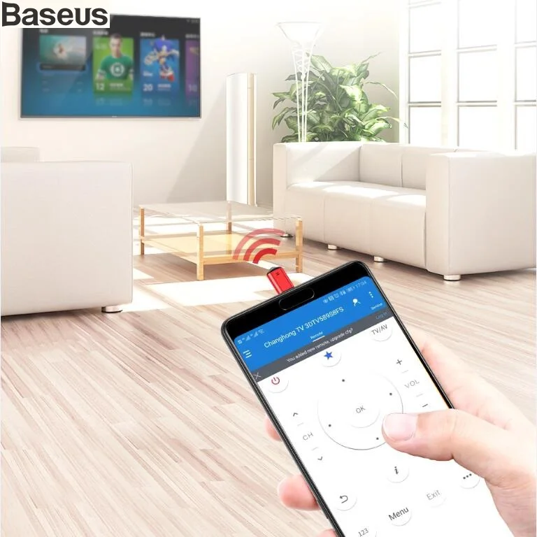 

BASEUS Brand Type-C Port IR Remote Controller For Samsung Xiaomi Smart infrared Remote Control for TV Air-condition DVD STB Fan