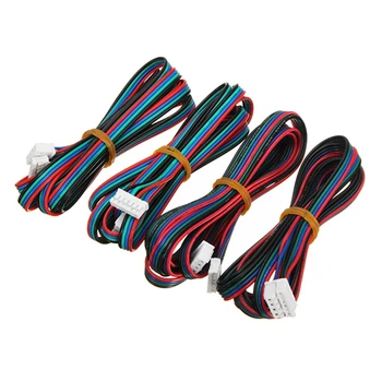 

4Pcs Nema 17 Stepper Motor Cable Connector 1M 4Pin Cable For 3D Printer New