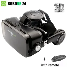 BOBOVR Z4 VR Box Leather 3D Cardboard Helmet Virtual Reality VR Glasses Headset Stereo for Smartphone + bluetooth Controller