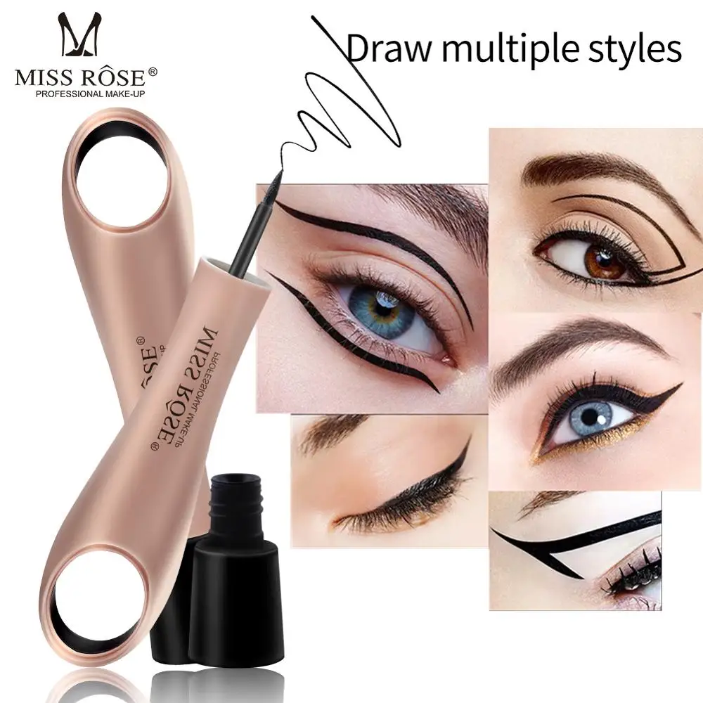 

MISS ROSE Lazy ring easy to draw eyeliner waterproof not dizzy dye beginners lasting and not easy decoloring makeup