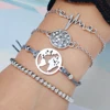 Retro Styled Multi-layer Charm Bracelet – 5 Pcs/Set (BB-06) Bracelets & Bangles Retro Styled Multi-layer Charm Bracelet – 5 Pcs/Set (BB-06)