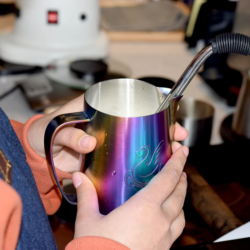  Fantastic Kitchen Stainless Steel Milk frothing jug Espresso Coffee Pitcher Barista Craft Coffee La - 32983019476