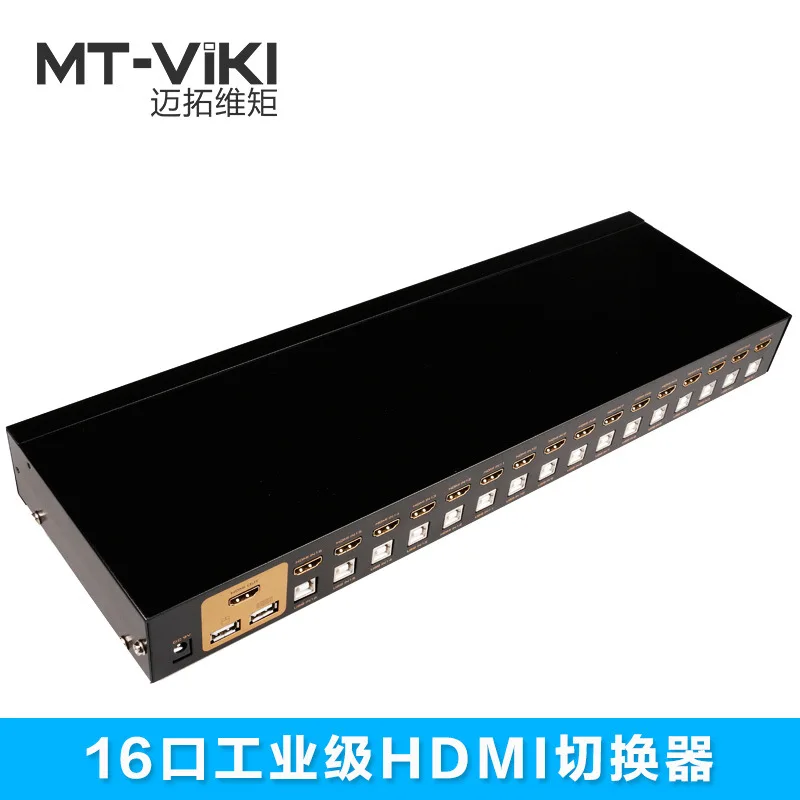 

MT-2116HL 16 Port HDMI Switch Auto USB KVM Switch Keyboard Mouse Switcher full HD 1080P IR Remote control include cables