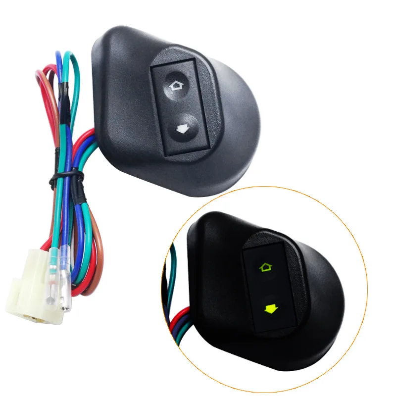 Universal 12V 24V Car Electric Power Window Roll Up Switch Kit Angled