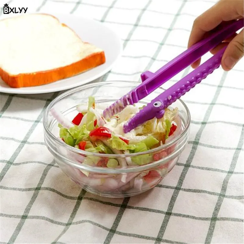 BXLYY Multi-function Crocodile Food Clip Can Be Hung Cake Bread Fruit Salad BBQ Kitchen Accessories Vegetable Cutter.7 | Дом и сад