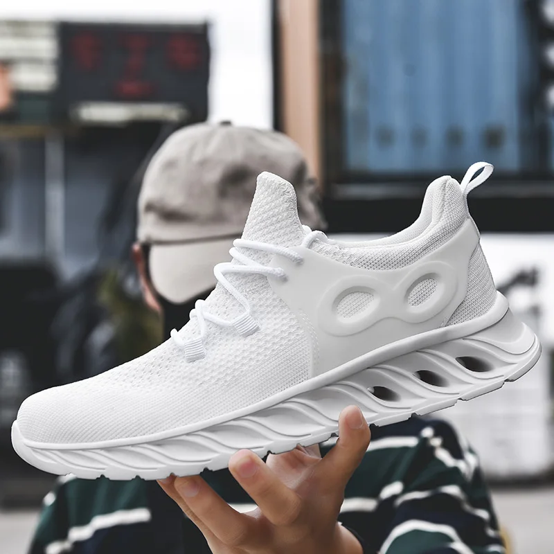 

LSYSAG Sneakers Men Breathable Running Shoes Lace Up Lightweight Shoes Athletic Shoes For Men Outdoor Male Footwear Sport