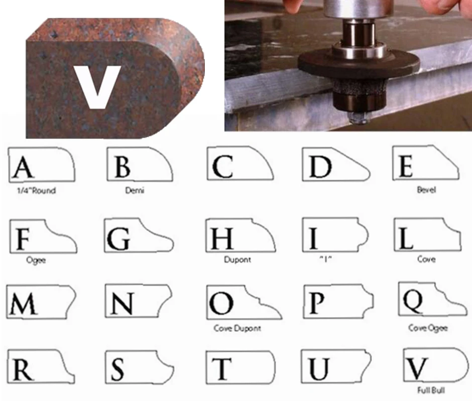 V diamond router bit