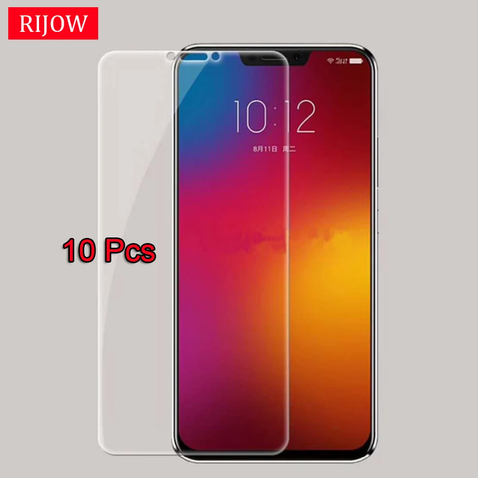 

10Pcs Glass For Lenovo Z5 Glass Screen Protector for Lenovo Z5 Z6 Pro Curved Edge Protective Film Lenovo Z5 Pro Glass K5 Play