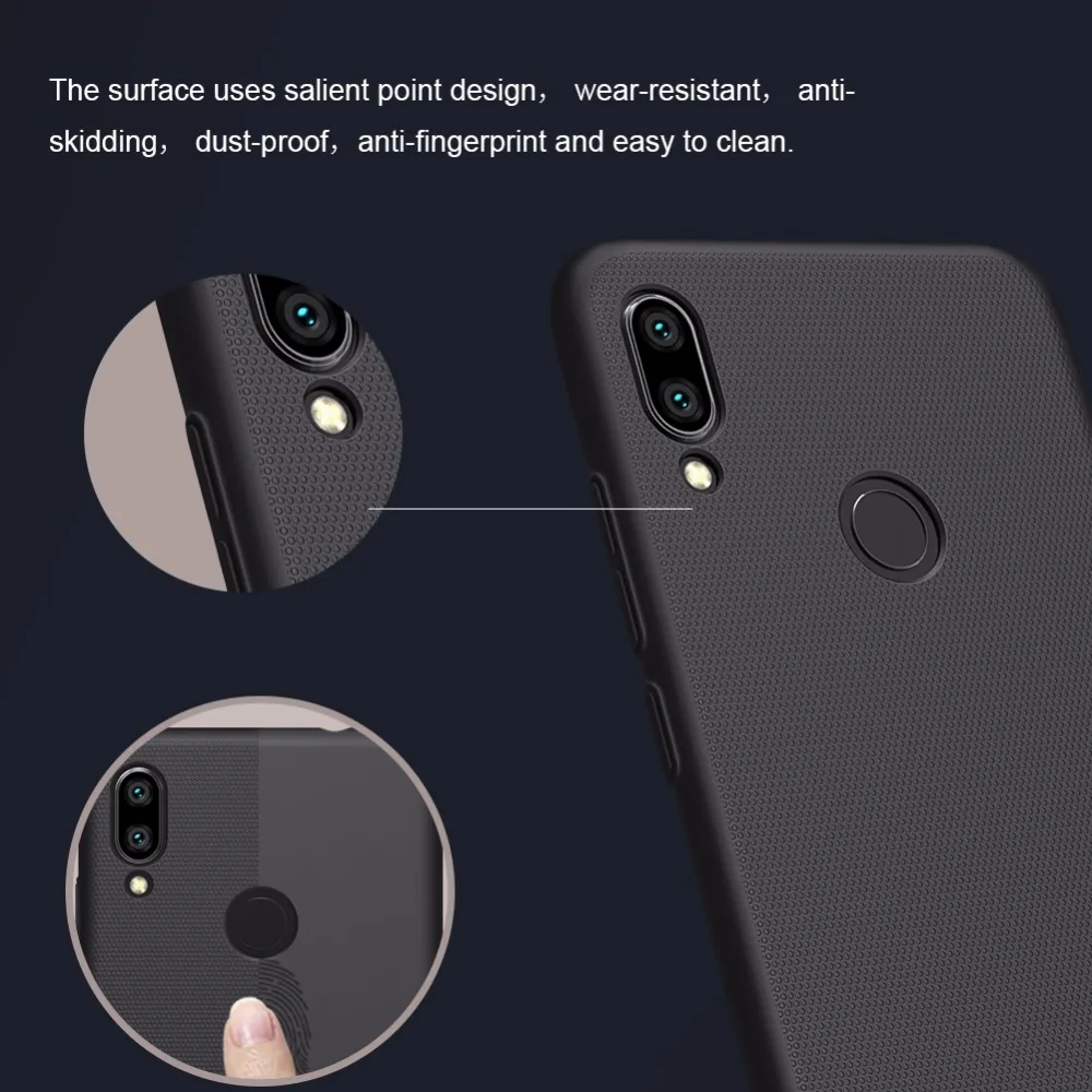 Case For Xiaomi redmi note 7 Pro Cover NILLKIN Super Frosted shield Back Cover Matte Frosted shield with retail package Case For Xiaomi redmi note 7 Pro Cover NILLKIN Super Frosted shield Back Cover Matte Frosted shield with retail package
