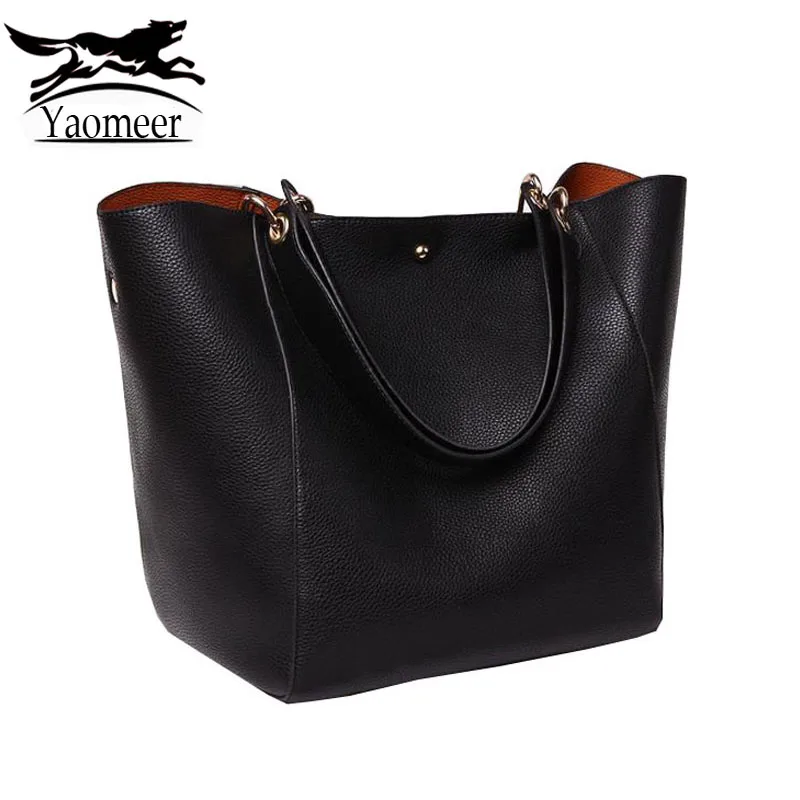 New Famous Brand Women Genuine Leather font b Handbags b font Luxury Designer Messenger Shoulder Bag