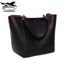 Nueva Marca de Fábrica Famosa de Las Mujeres Bolsos de Cuero Genuino Bolso de Hombro del Mensajero Del Diseñador de Lujo Mujeres Negro Suave Sistemas Del Bolso de Crossbody