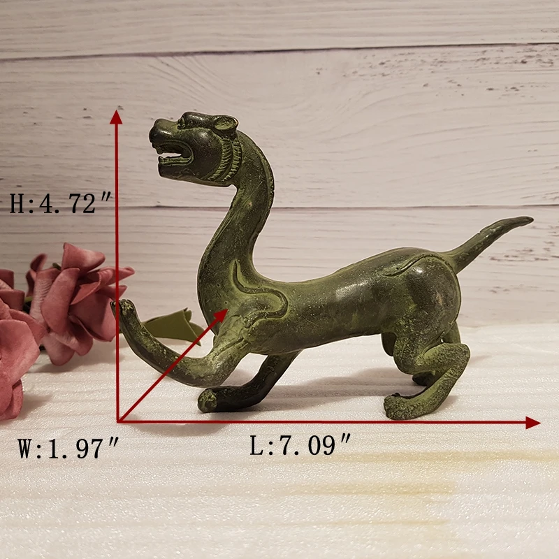 Antique bronze four-beast beast (1)_