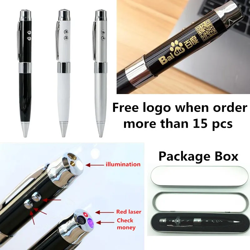 Custom LOGO 3 цвета световая лазерная ручка USB флэш накопитель формы 4 ГБ 8 16 32 64 Usb диск 2 0
