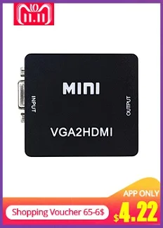 TISHRIC для HDMI к VGA адаптер аудио кабель HDMI2VGA мужчин и женщин цифро-аналоговый 1080P HD видео конвертер для PS4 проектор