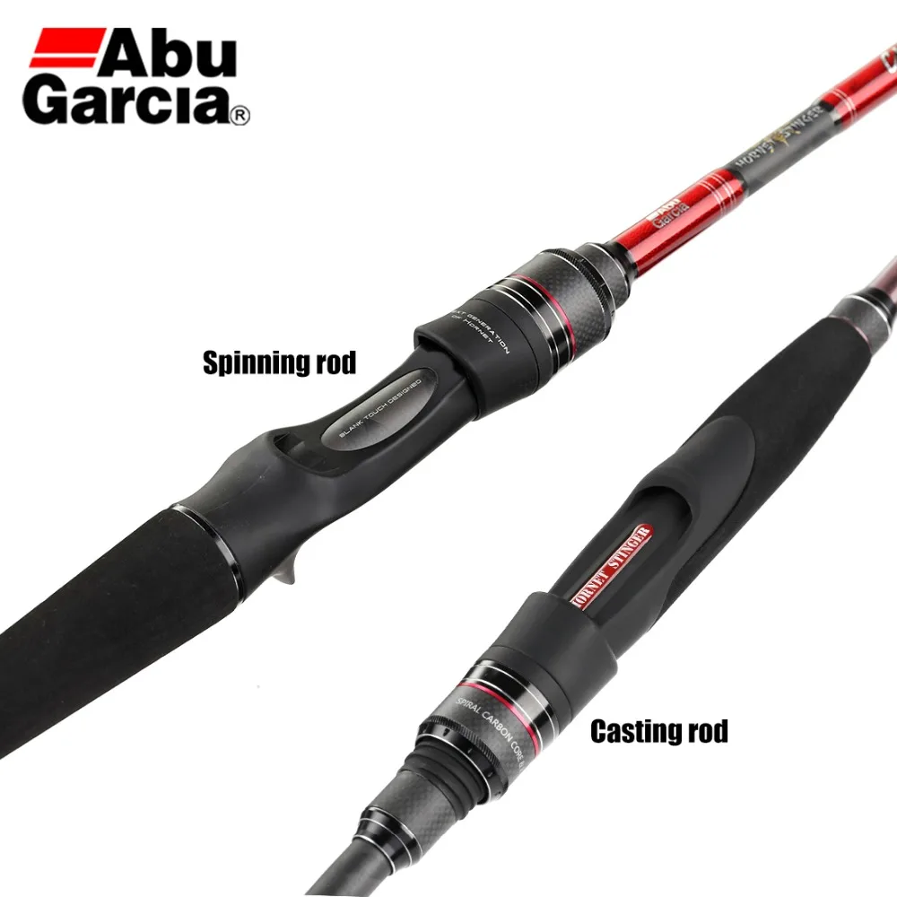 Оригинальная Удочка Abu Garcia Hornet Stinger, спиннинг, литье, приманка, Удочка 2,29 м, 2,44 м, углеродная M ML, силовая удочка, направляющие кольца FUJI, Эва ручка