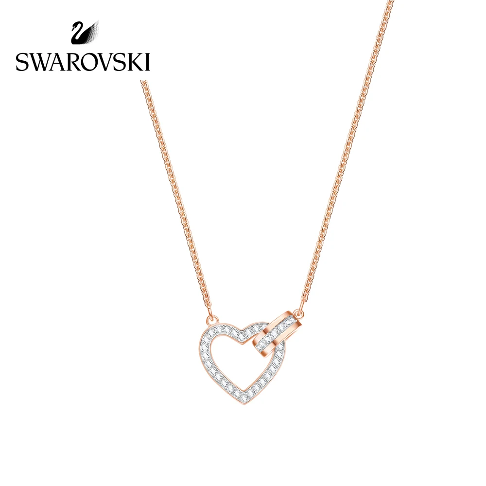 

Original Genuine Swarovski Lovely Romantic Love Necklace 520 Gifts For Girlfriend Crystal Necklace Womens Necklaces5368540