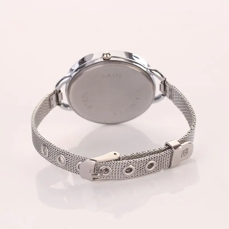 Роскошные золотые серебряные часы-браслет для женщин модные сетчатые часы платье для девочек кварцевые наручные часы для женщин s Reloj Relogio Feminino