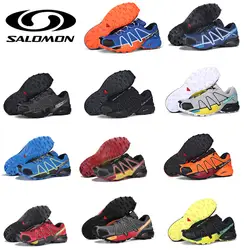 Salomon speed Cross 4 CS speed cross Pro Нескользящие беговые кроссовки для мужчин на открытом воздухе крутая легкая обувь беговые дышащие европейские