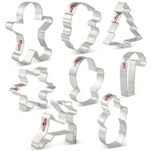 KENIAO рождество формочки для печенья- 8 предметов Печенье / Помадка / Кондитерские изделия / Хлеборезки- Нержавеющая сталь