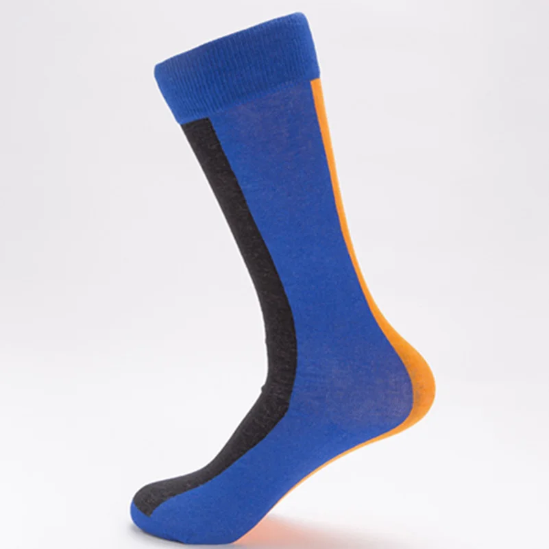 5 пар брендовых качественных мужских носков, унисекс, женские разноцветные носки в горошек со смайликом, мужские носки из чесаного хлопка, Calcetines Happy Funny Sock - Цвет: B