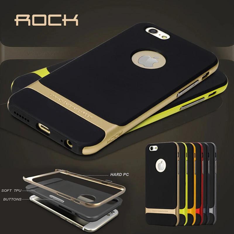 Чехол Rock для iPhone SE 5S 5 силиконовый чехол PC + TPU Панцири чехол для iPhone 5S SE случае с упаковки по продажам Чехол Rock для iPhone SE 5S 5 силиконовый чехол PC + TPU Панцири чехол для iPhone 5S SE случае с упаковки по продажам