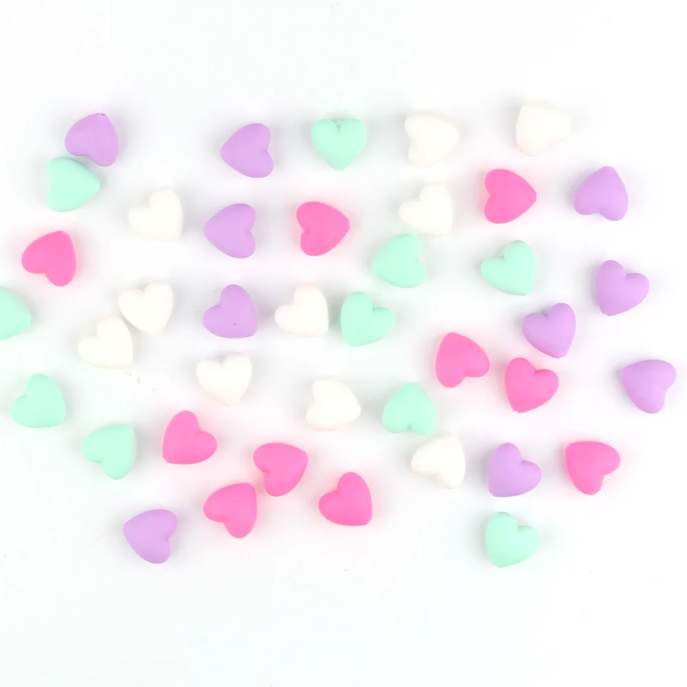 TYRY. HU 20 шт. пищевой силикон сердце бусины BPA бесплатно детские игрушки для кормления ожерелье инструменты Детские Четки Для режущихся зубов