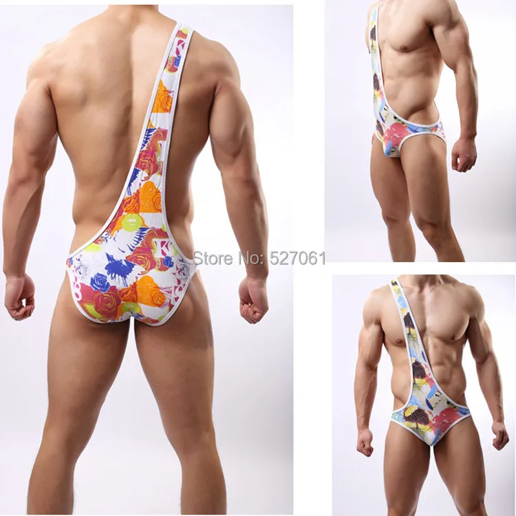 mens one strap swimsuit
