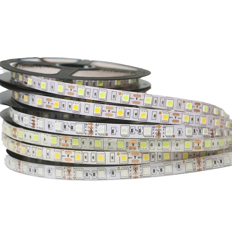 5050 RGB/белый/теплый белый/синий/зеленый/красный светодиодные полосы света гибкое