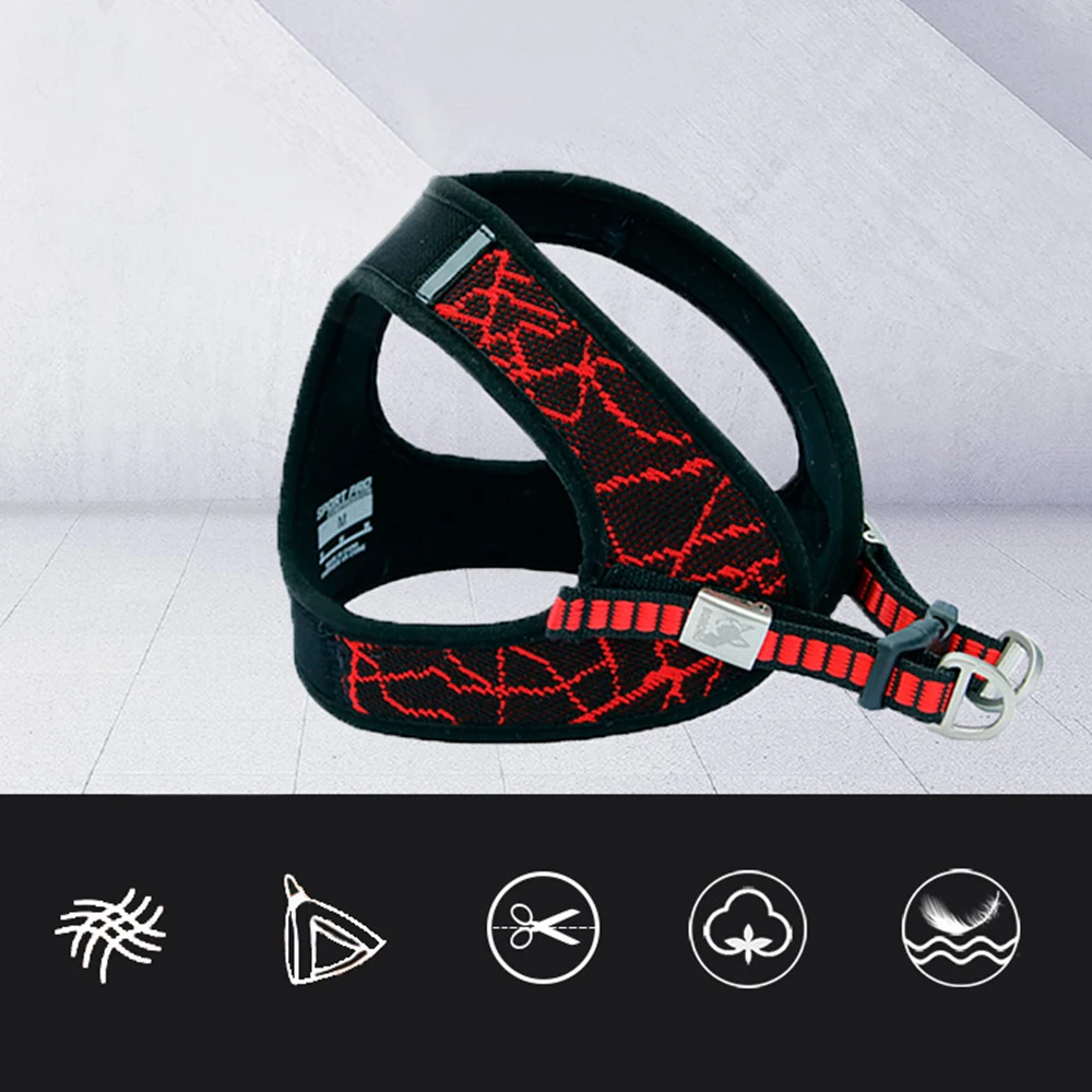 

Dog Harness Pet Sport Haulage Rope Pet Dog Outdoor Chest Vest Reflective Stability Structure Soft Chest Vest Harness