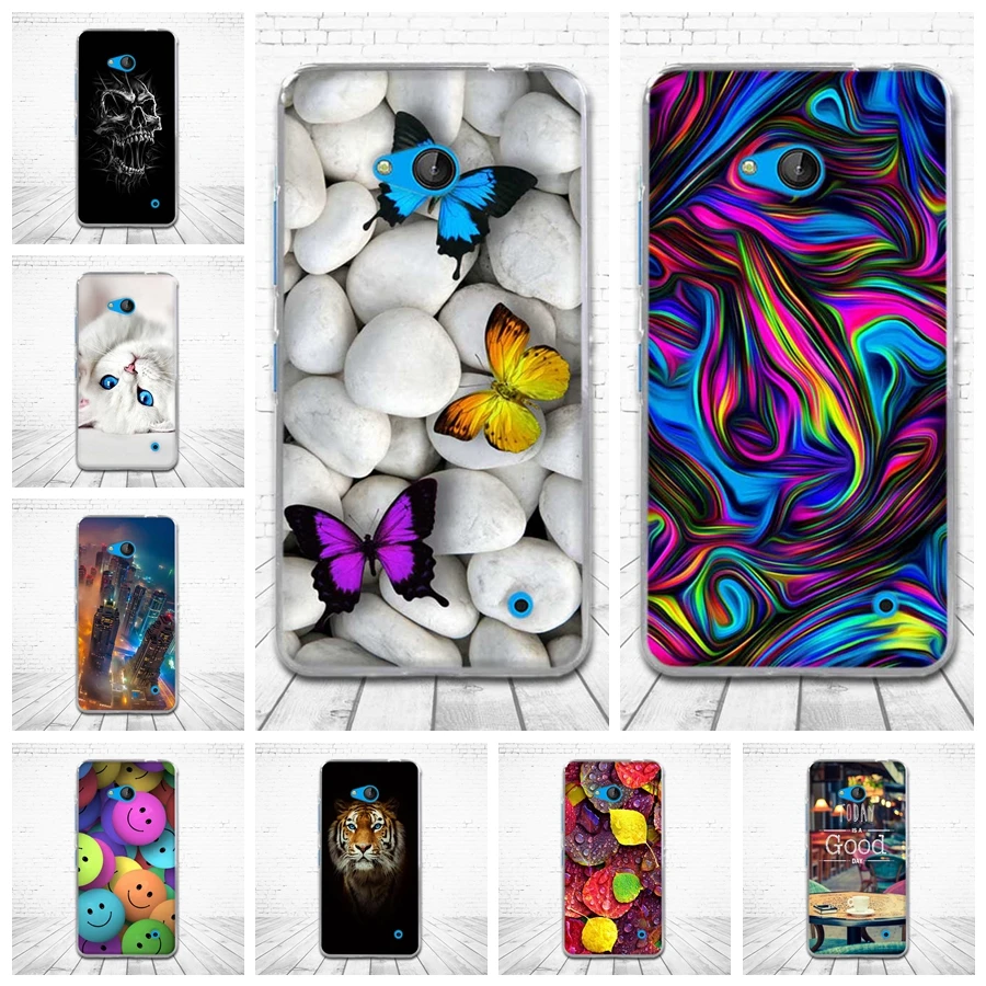 Роскошный чехол для Nokia Microsoft Lumia 640 Мягкая силиконовая задняя крышка из ТПУ Coque Funda