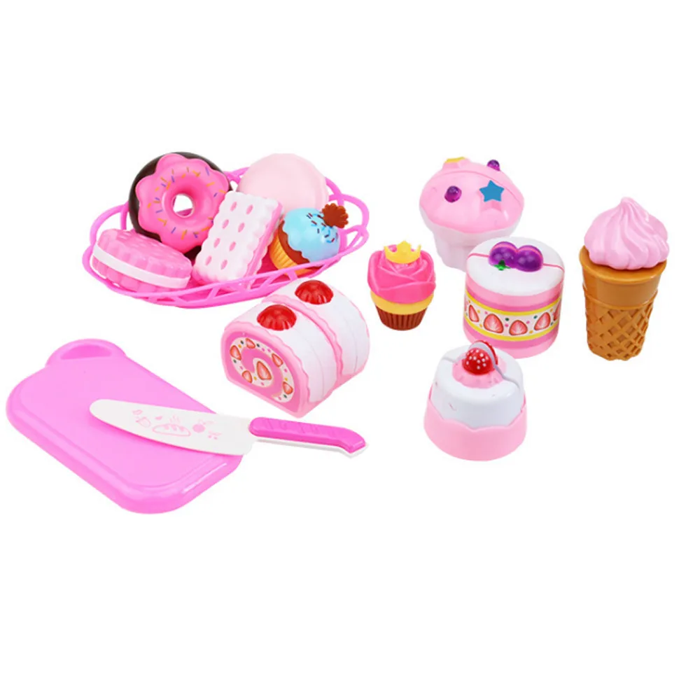 Dessert Cake Food Toy Pretend Play Food Ice Cream Birthday Cake Set Toy