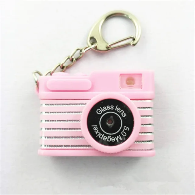 Camera KeyChains Kids Digital SLR Camera Toy LED Luminous Sound Glowing Pendant Keychain Bag