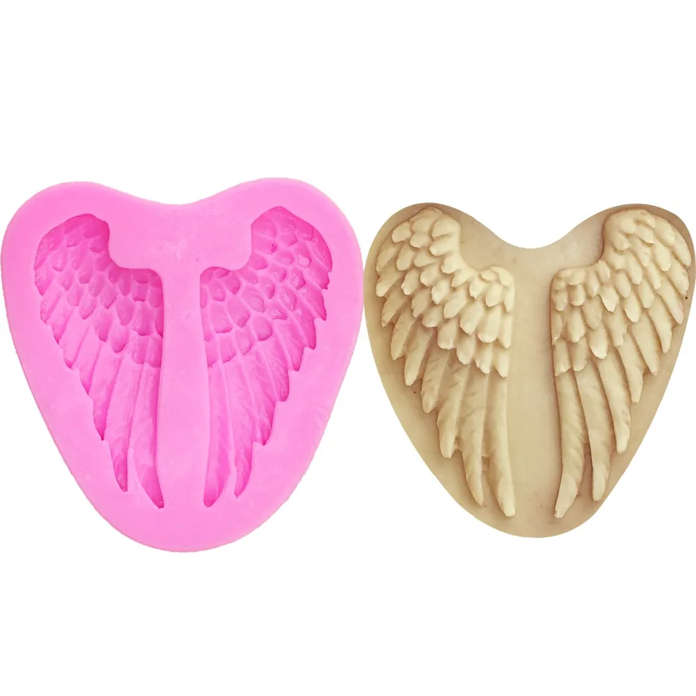 

Angel wings Silicone Mold Fondant Cake Decorating Tools Chocolate Gumpaste Molds Sugarcraft Handmade soap Kitchen Accessories