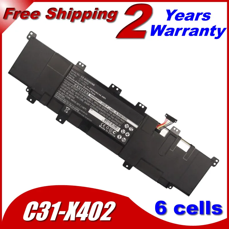 JIGU Laptop battery C31-X402 for ASUS S500CA S400CA S300CA S550CA For VivoBook N550X47JV-SL S400 S400E3317CA