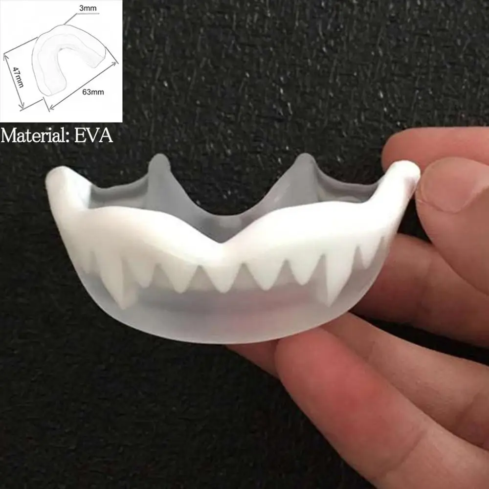 Professional Soft EVA Mouth Guard Adult Karate Muay Safety Mouth Protective Teeth Guard Sport Football Basketball Thai Boxing - Цвет: EVA 2