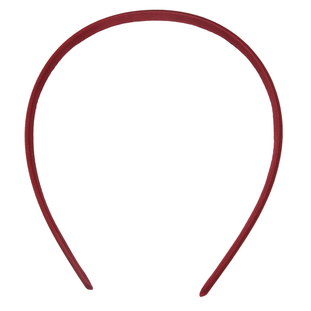 4 шт. лента для волос 1 см* 36 см обруч для волос аксессуары для волос Diy Единорог вспомогательный оголовье лента для волос модный аксессуар - Цвет: Wine Red