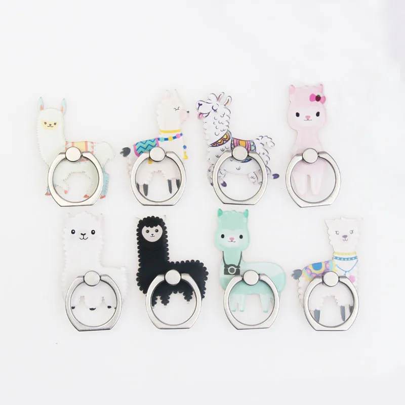 

New Arrival 1 Piece Top Quality ABS Mobile Phone Finger Ring Holder Stand Lovely Cartoon Sheep suporte celular for iPhone Xiaomi