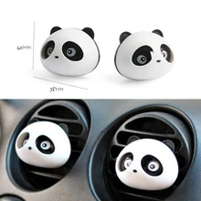 2 шт. автомобильный выход духи Милая панда Прыжки Глаза духи кондиционер вентиляторный освежитель воздуха запах автомобиля Стайлинг Аксессуары