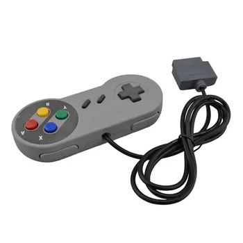 

100pcs lots Top quality Wired game controller joystick for SNES console Classic portable video gaming gamepad
