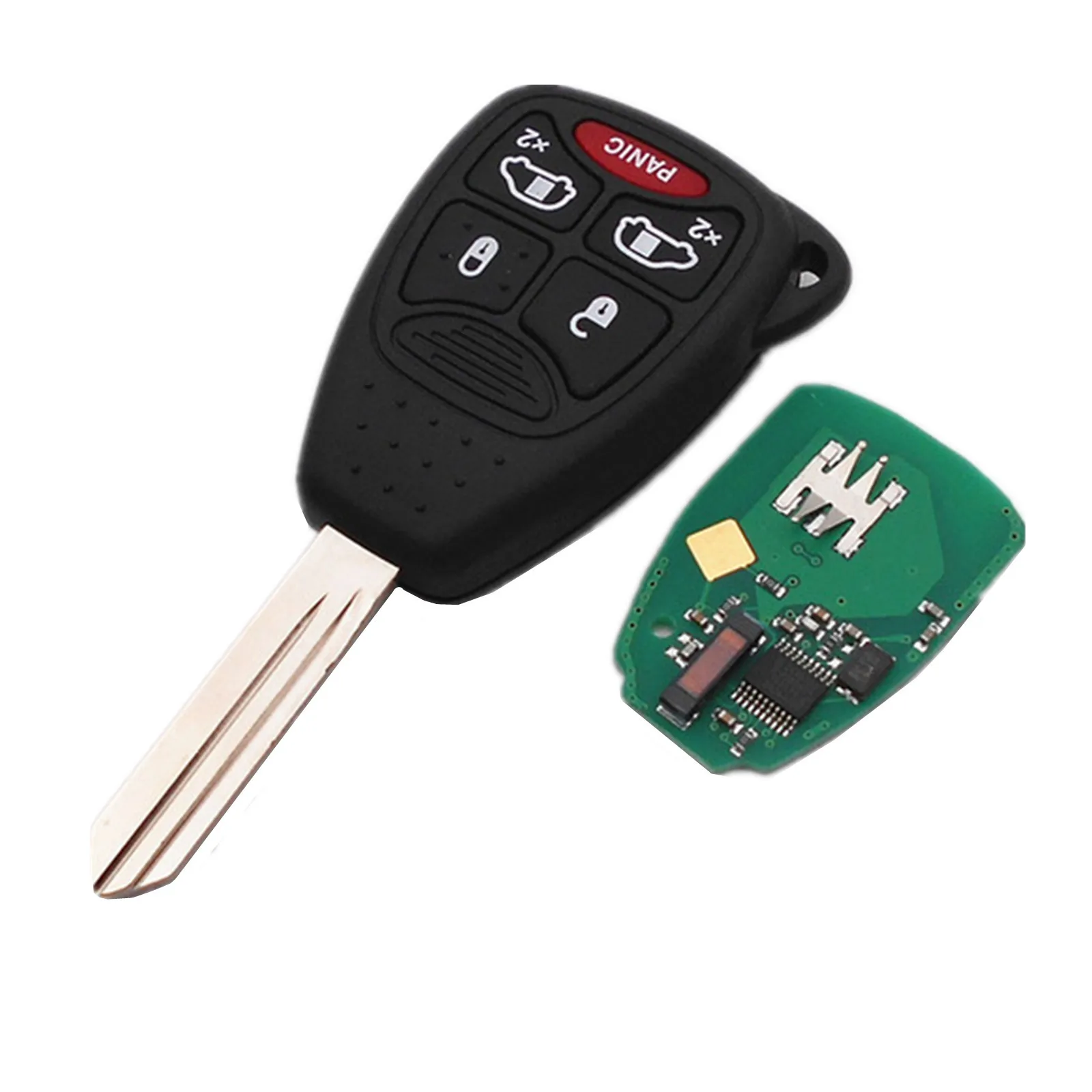 Keyless Remote Key Fob 4+1 Buttons With Chip ID46 for Chrysler 300C