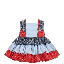 Испанская детская одежда для девочек, платье-пачка, новые летние хлопковые платья, детские вечерние платья принцессы