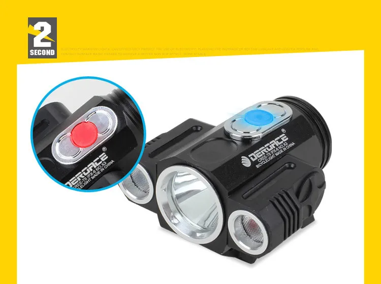 Top Bicycle Light Adjust Angle 3x XML-T6 LED 10000LM USB Rechargeable Power Bank Cycling Torch Bike Light Lamp Bike Accessories 7