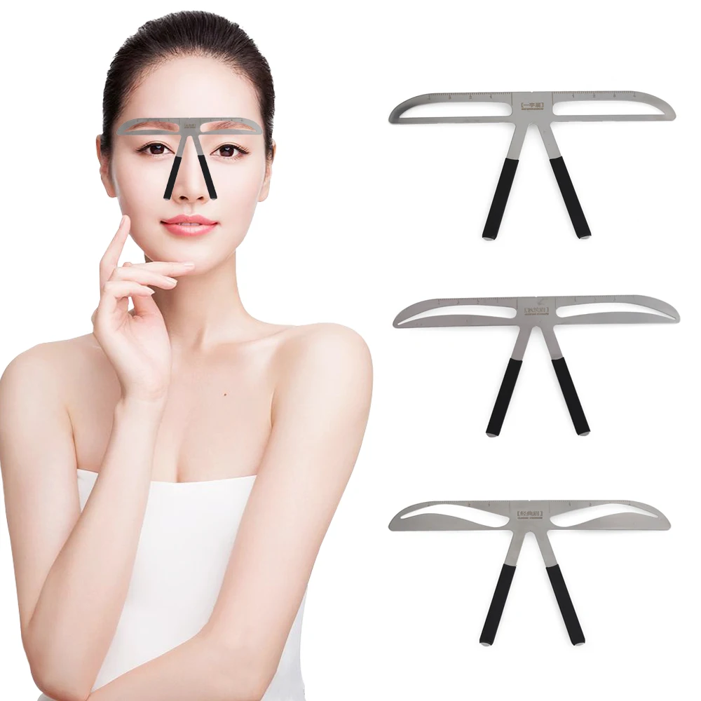 

12PC Permanent Makeup Eyebrow Tatoo Shaper Easy To Use Eyebrow Stencil Makeup KIt DIY Template Stencil Shaping lady eyebrowTool