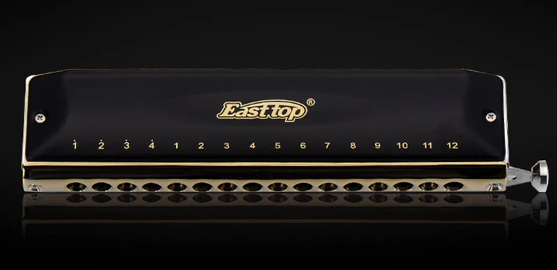 Высокое качество T1664 Easttop Хроматическая Губная гармошка 16 отверстий ABS расческа