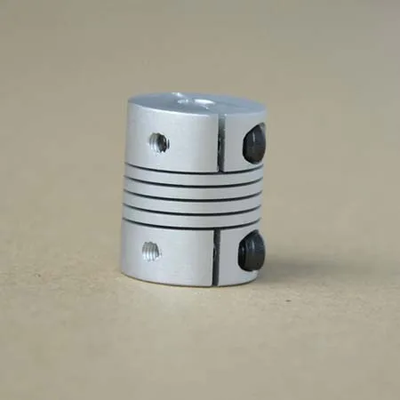 

Flexible Clamping Coupler D20L25 5mm to 6.35mm w/ clamping screws
